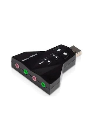 7.1 Virtual Sound 3D USB Ses Kartı Sound Card Laptop - Desktop