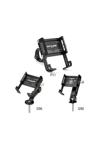 Gub Bisiklet Telefonu Montajı Alüminyum Alaşımlı Telefon G-96 Siyah