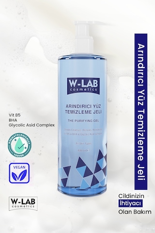W-Lab Cosmetics Arındırıcı Yüz Temizleme Jeli 400 ML