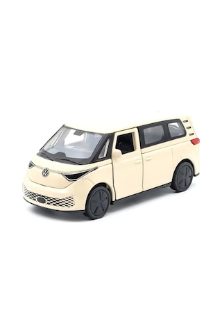 Volkswagen Id Buzz 1:34 Beyaz Metal Diecast Çek Bırak Model Araba Çok Renkli