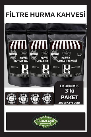 Hurma Aşkı Filtre Hurma Kahvesi 3 x 200 G