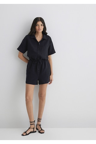 Mavi - Siyah Tulum 1011058-900 Siyah