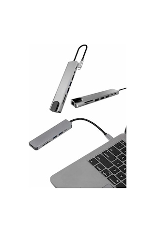 Çevirici Dönüştürücü Adaptör Apple MacBook 3 In 1 Type-c To Hdmı Usb 3.0 Tkn3tgsp9djıon44bdr