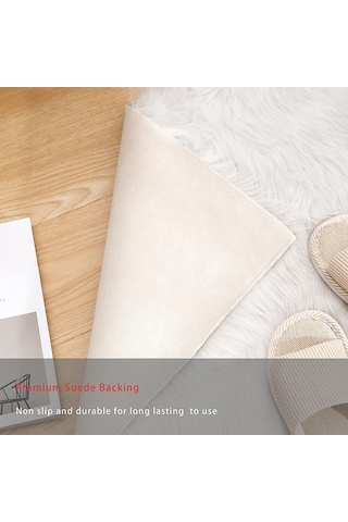 Tongxida Yumuşak Yuvarlak Pembe Halı, 60cm Saçlı Paspas - Yatak Odası/otura Odası Dekorasyonu