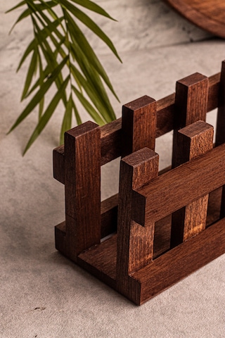 Snippy Farmy - Ahşap Peçetelik Masaüstü Peçete Organizeri