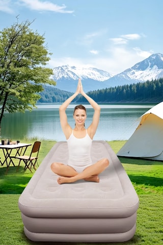 Robo Kendi Kendine Şişen Otomatik Tek Kişilik Yatak Bej