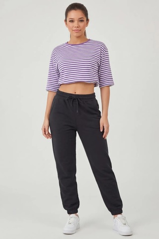 Defys Kadın Lastikli Paça Cepli Regular Fit Jogger Eşofman Altı Antrasit Melanj - 499066047 Antrasit Melanj