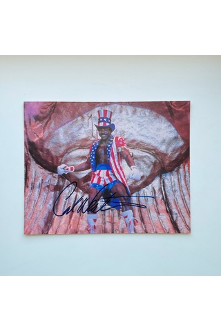Carl Weathers Apollo Creed 21x26 Cm Boyutunda El İmzalı Fotoğraf