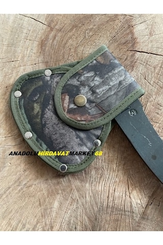 Aki Dövme Çelik Kamp Baltası El Yapımı Balta Nacak 800Gr Kılıflı