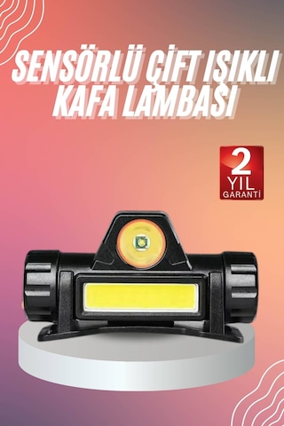 Kafa Lambası Çalışma Işığı Kafa Feneri Şarjlı Mıknatıslı Fenerli Tkn3tgssqbase7ybkls
