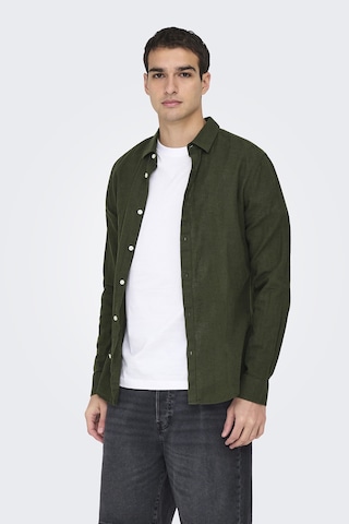 Only & Sons Erkek Gömlek 22012321 Koyu Haki Koyu Haki