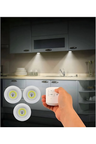 Aksu Volemi Led Işık Uzaktan Kumandalı Kontrol Set Of 3 V-3+1 Beyaz
