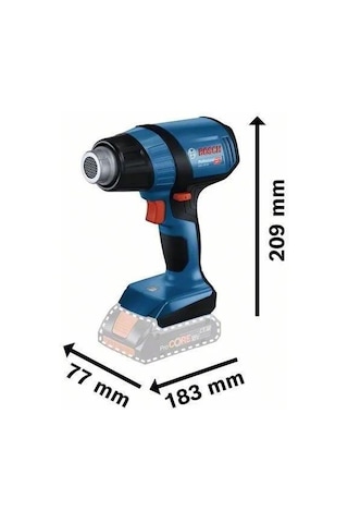 Bosch GHG 18V-50 4 Amper Tek Akülü Sıcak Hava Tabancası Bez Çantalı