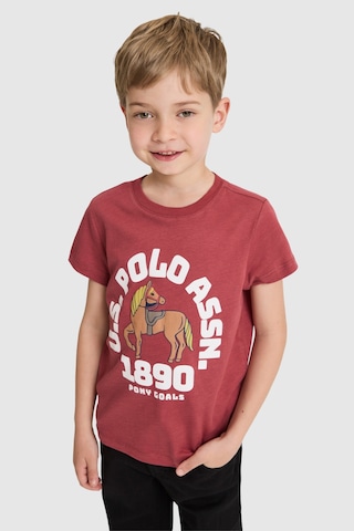 U.s. Polo Assn. Erkek Çocuk Vişne Tişört 50327000-vr223