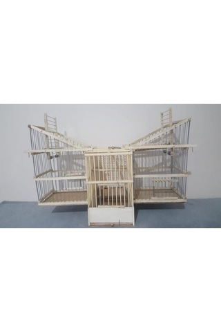 Çotanaklar Kafes Ahşap Kafese Geçmeli Otomatik Kapanca 2'li