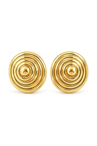 Aura Halka / Spiral Vintage Küpe Gold Gold
