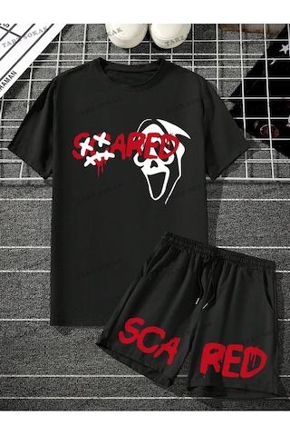Tarzsokak Alt/üst T-shirt Ve Şort Takımı Kod Alt156 Siyah