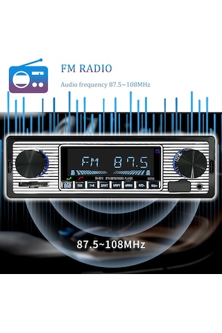 Liangmei Hippcar Araba Radyo 1 Dın Stereo Fm Bluetooth Mp3 Audio