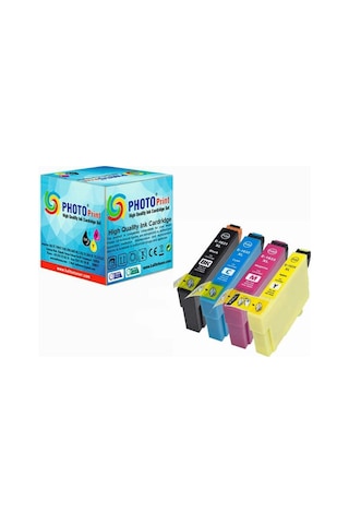 Photo Print Epson Workforce WF-2650DWF 4 Renk Uyumlu Kartuş Seti