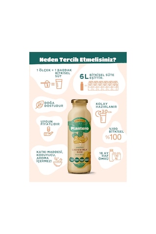 Kaju Sütü Bazı Konsantre 250gr, Bitkisel Süt %100 Kaju, Şekersiz