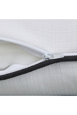 Evidea Soft Ethnic Biyeli Kırlent - Beyaz - 30x50 Cm Beyaz