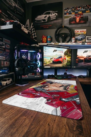 Iron Man Tony Stark Teknolojik Blueprint 40x90 Cm Oyuncu Mousepad Kaymaz Taban Büyük Boy Siyah