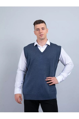 Pralkin İ Ko Erkek Klasik Yelek 11676515 Açık Mavi