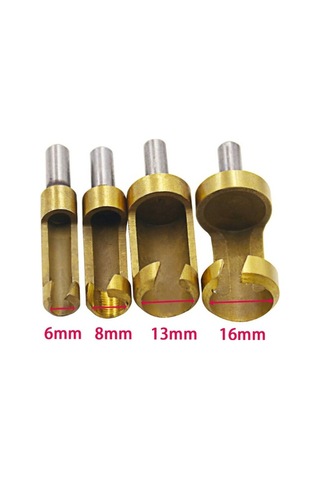 Wealthglow Adet/takım Titanyum Kaplı Fiş Kesici Delik Ahşap Kereste Matkap Ucu 6-16mm Podazz Yok Hbcv00005f3n7j Plywgt