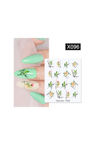 Su Transferli Nail Art Sticker X096 52340-16