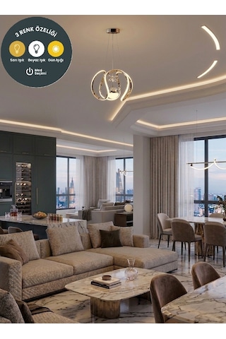 Lzy Avize Store Tek Toplu Amissos Gold Sarkıt Avize Salon, Yemek Masası, Mutfak, Antre Ve Çocuk Odası Aydınlatma