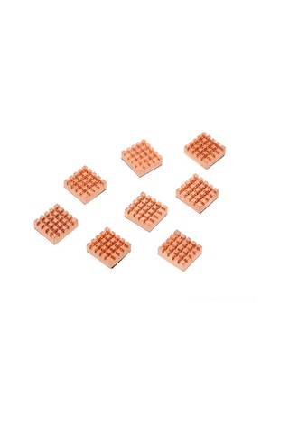 Reedark Temiz Bakır Soğutucu Plakaları - Ekran Kartı, Bellek, Anakart İçin 13x12x4mm - 8 Adet Set Gpu, Ram, Kuzey-batı Köprü Soğutma