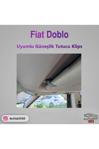 Fiat Doblo Uyumlu Güneşlik Tutucu Klips Kanca