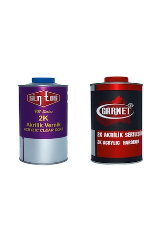 Vr 2K Akrilik Vernik 1 Lt + Garnet 2K Akrilik Sertleştirici 1Lt