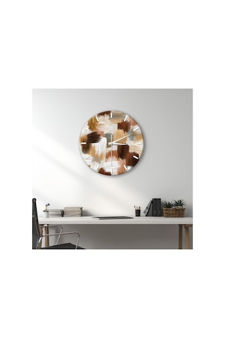 Dekoratif Duvar Saati 33 Cm Uv Baskılı Mdf Duvar Saati Çok Renkli