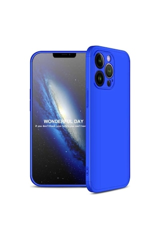Apple Uyumlu iPhone 13 Pro Max Kılıf Zore Ays Kapak Mavi
