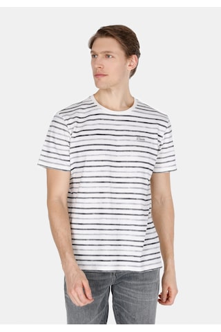 Colin's Colins Regular Fit Yuvarlak Yaka Çizgili Erkek Gri Kısa Kol Tişört Cl1074707 Q1.v1 Gst Gray Strıped Gri