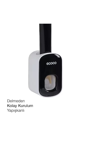 Ecoco Siyah Diş Macunu Sıkacağı Siyah