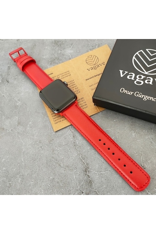 Vagave Apple Uyumlu  Watch Deri Kordon 38 40 41 42 44 45 MM (498114259)