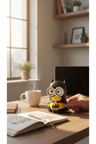Batman Minion Figür Koleksiyonluk Özel Tasarım 14cm