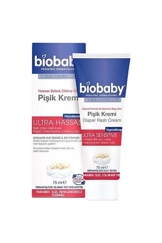 Biobaby Pişik Bakım Kremi 75ml X2 Adet