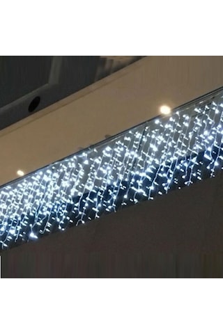 Led Aydınlatma Beyaz Kablolu 3,5x1m Sarkıt Dış Mekan Beyaz Işık, Beyaz Flaş Beyaz