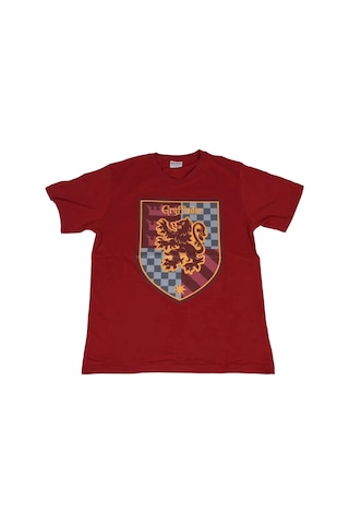 Harry Potter Gryffindor Tişört Kırmızı Çok Renkli