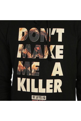 Bant Giyim - Tokyo Ghoul Siyah Kapşonlu Erkek Sweatshirt Hoodie