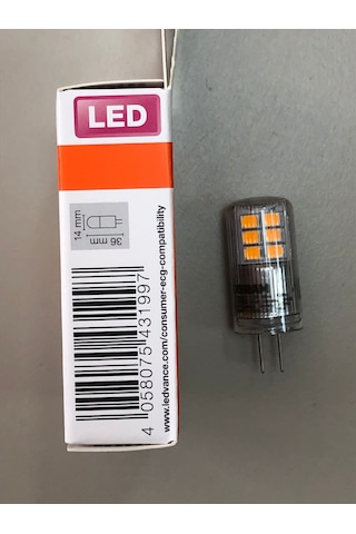 Osram 5 Adet G4 Led Lamba 12v 2,2w 300 Lümen 2700 Kelvin Sarı 15,
