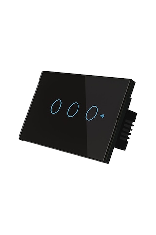 Tenfowee Akıllı Wi-fi Anahtarı: Alexa/google Uyumlu, Ses/app/rf433 Kontrol, Zamanlayıcı, Grup Paylaşımı, 3 Yollu Siyah Çok Renkli