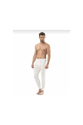 Tutku 0113 Erkek İnterlok %100 Pamuk Alt İçlik 3 Adet Ekru Siyah