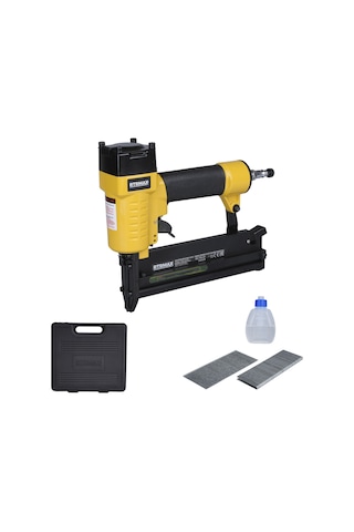 Rtrmax RTM0124 Havalı U Zımba ve Çivi Çakma Tabancası 10-50 / 16-40 Çantalı