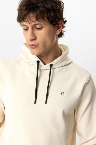 Back And Bond Bej Regular Fit Pamuklu Kapüşonlu Sweatshirt