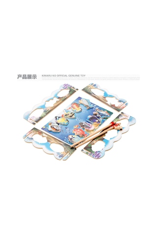 Ahşap Manyetik Balık Tutma Oyunu - Mıknatıslı Balık Tutma Oyunu