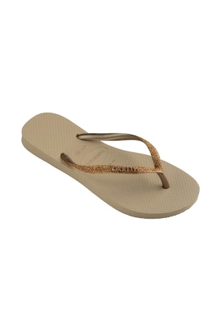 Havaianas Slim Glitter Iı Sandgolden Light Metalic Dore Kadın Terlik Sarı